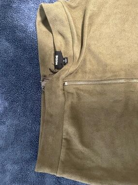 NUDE Skirt COMBO (2 TWO Skirts) Pencil Skirt Suede